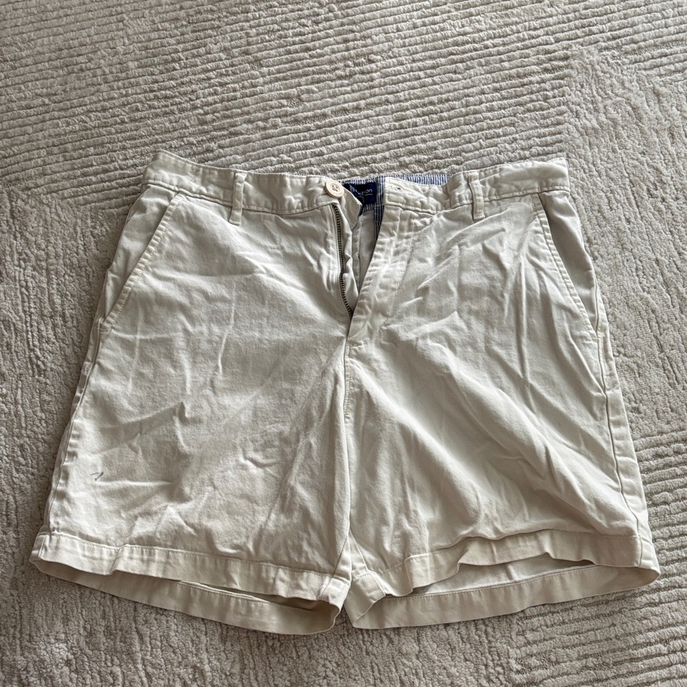 Coastal Cotton Chino Pima Cotton Shorts Men’s Size 30 White Khaki